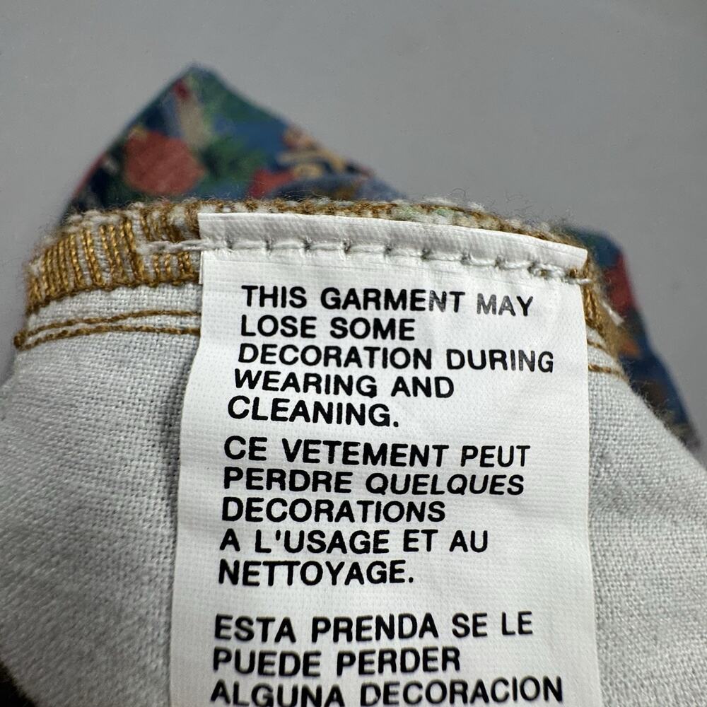 Tommy Hilfiger Jeans Deadstock NWT Y2K Tropical Parrot Print Bootcut Size 13 - Picture 13 of 16